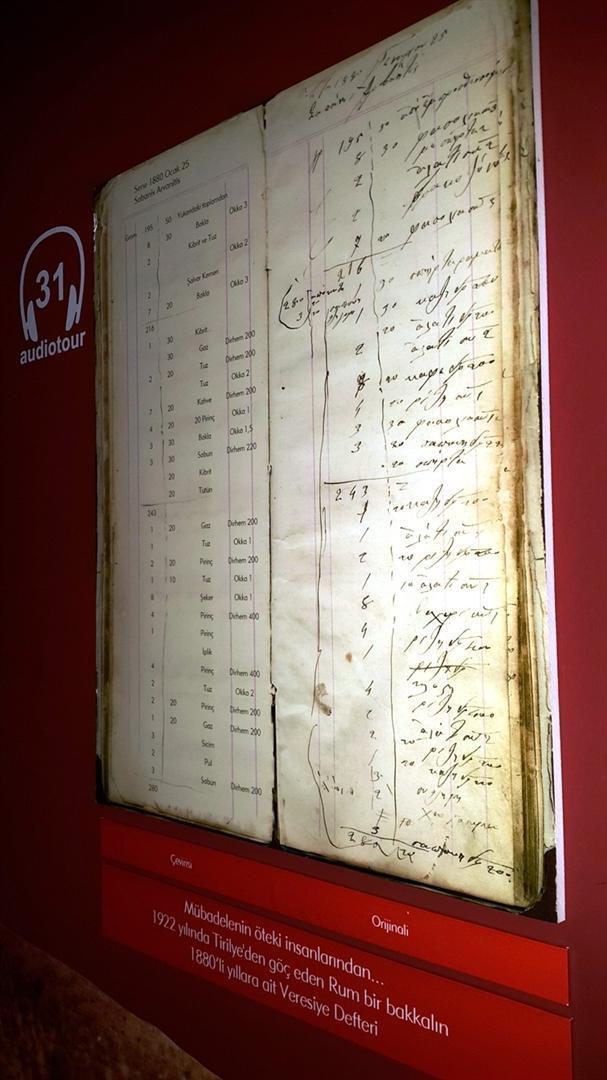 Greek grocers 138-year-old account book on display in Turkish museum