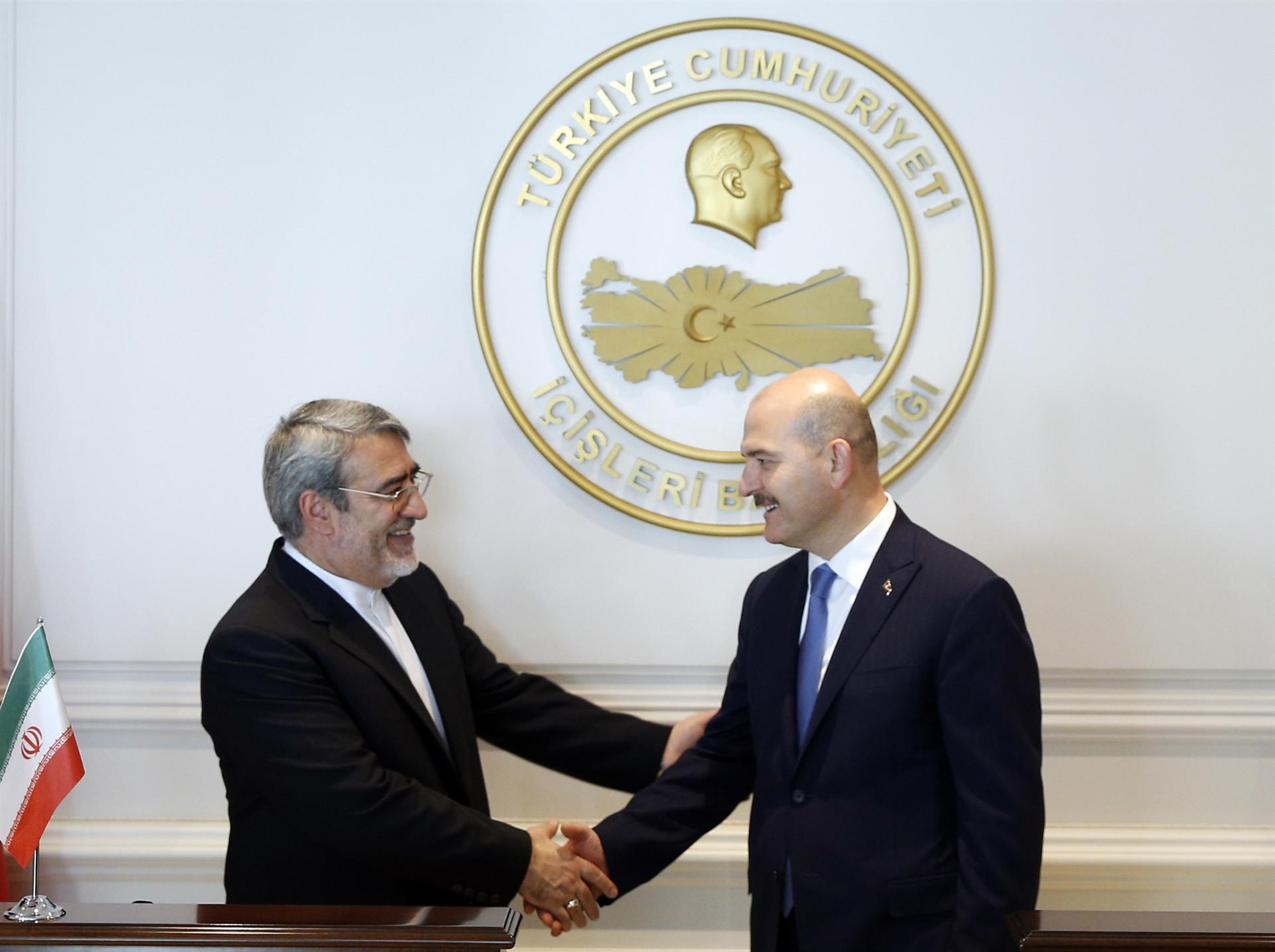 Turkish Interior Minister Soylu meets Iranian counterpart