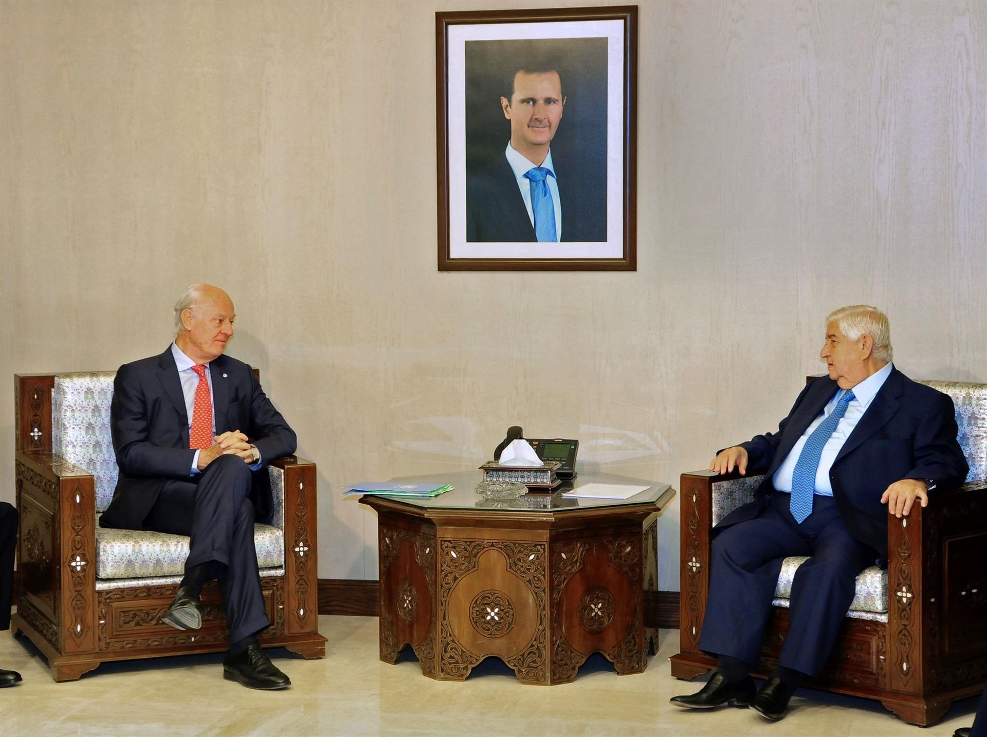 UN envoy talks new constitution with Syria FM