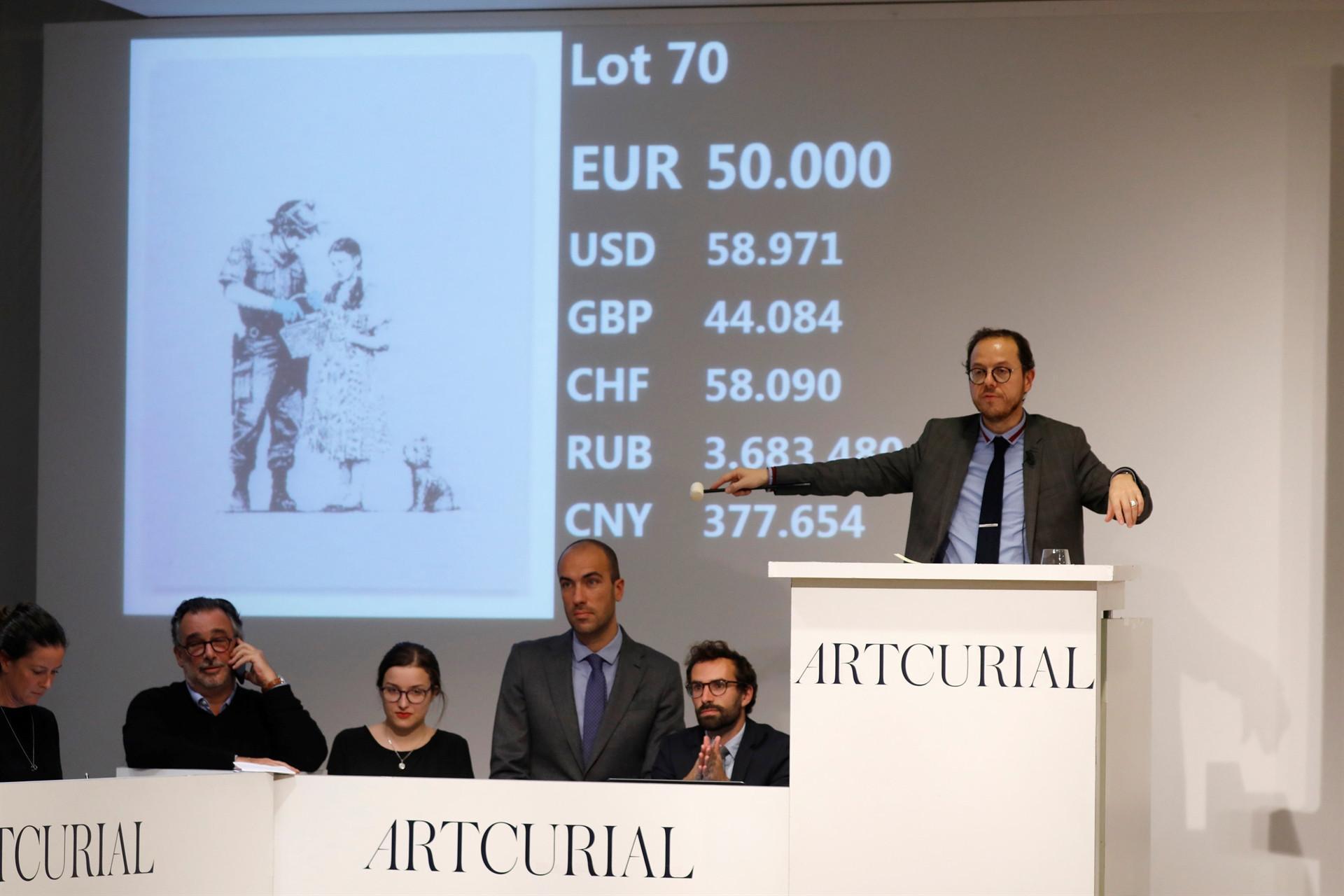 No Paris self-destruct as Banksy prices stay anchored