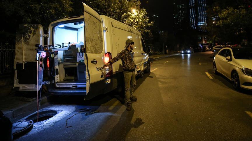 Turkish officials inspect sewage network around Saudi Arabia consulate