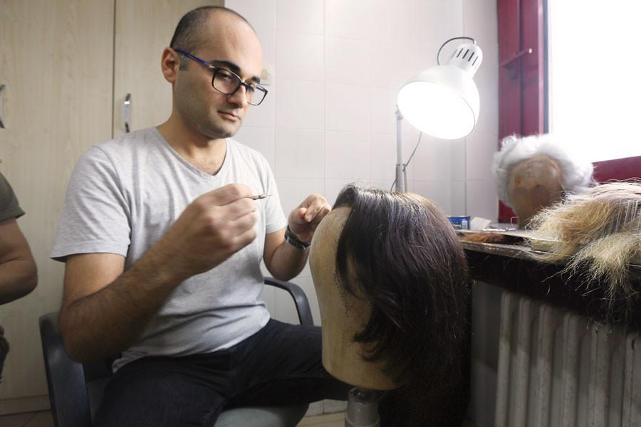 Samsun opera artists wear handmade crochet wigs