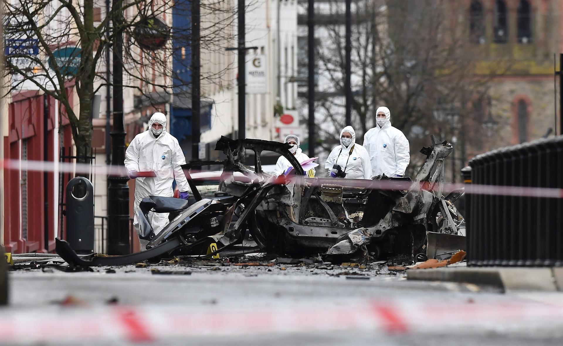 Two arrested over Northern Ireland car bomb