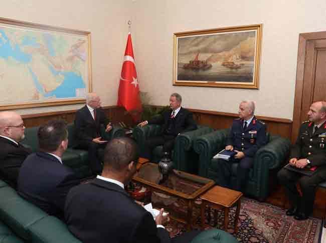 Turkish defense minister Akar, US Syria envoy Jeffrey discuss Syria