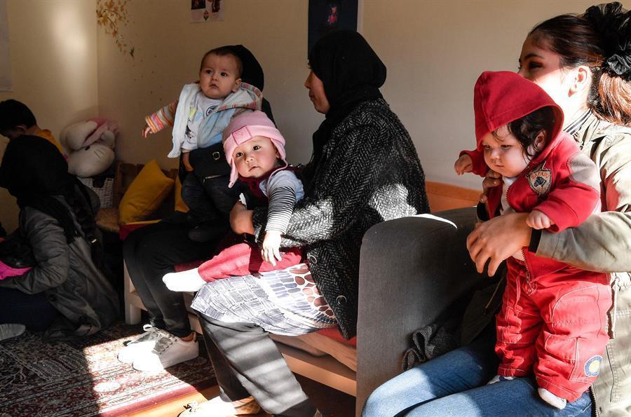 Two children die as migrant boat sinks off Greek island