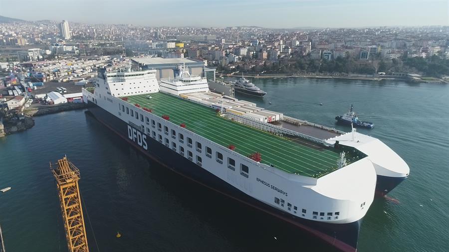 Mediterraneans biggest Ro-Ro ship launched in Turkey