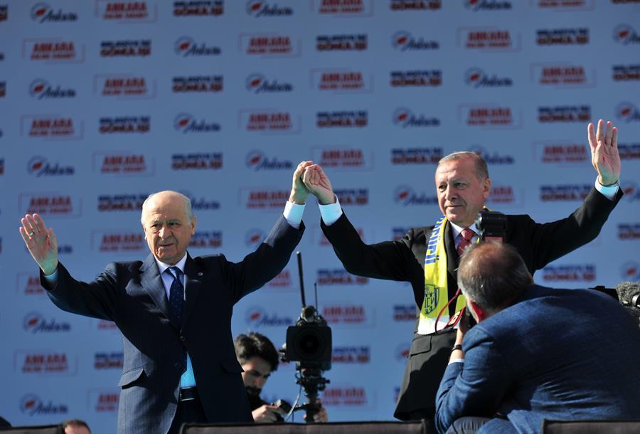 Erdoğan, Bahçeli hold joint rally in Ankara