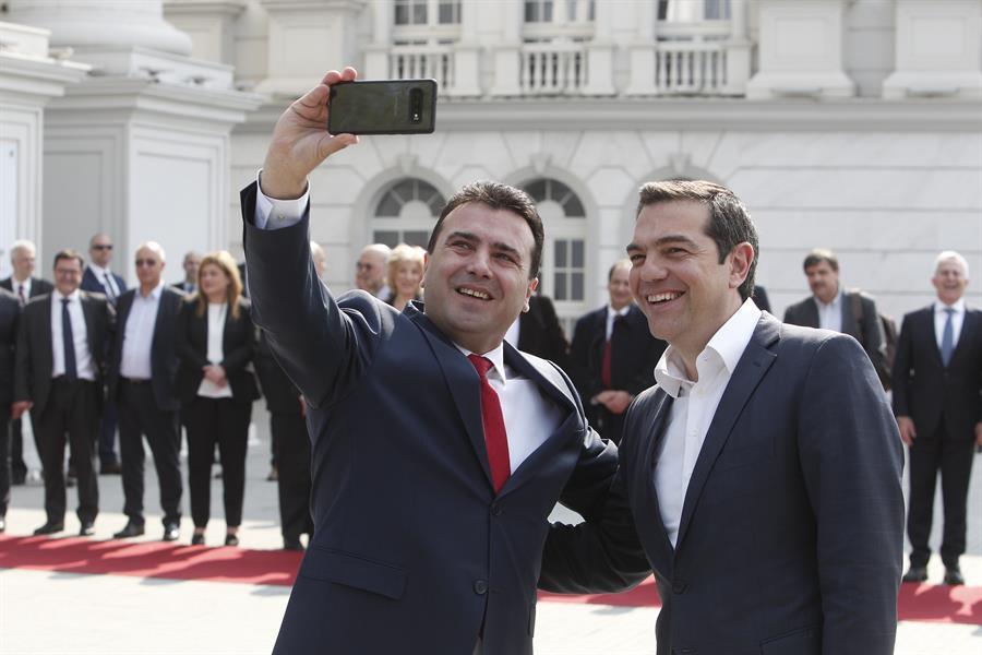 Greek PM visits N Macedonia in afterglow of name deal