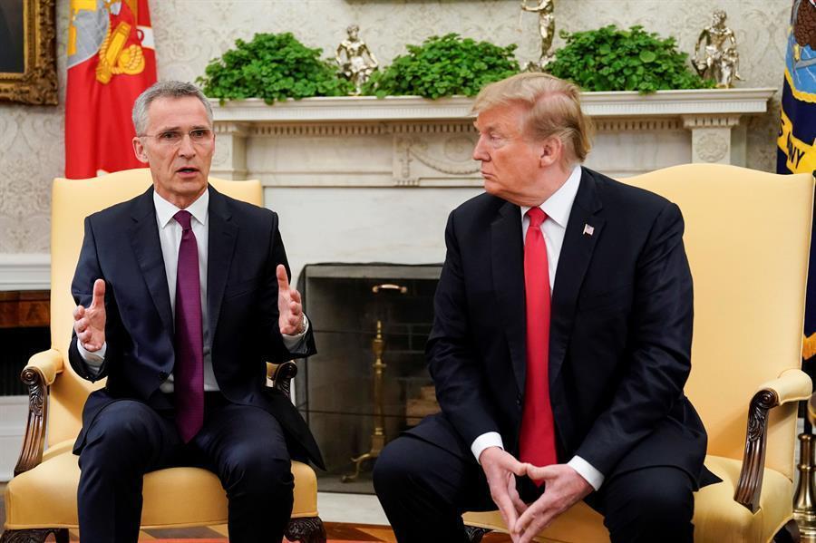 Trump says NATO countries burden-sharing improving