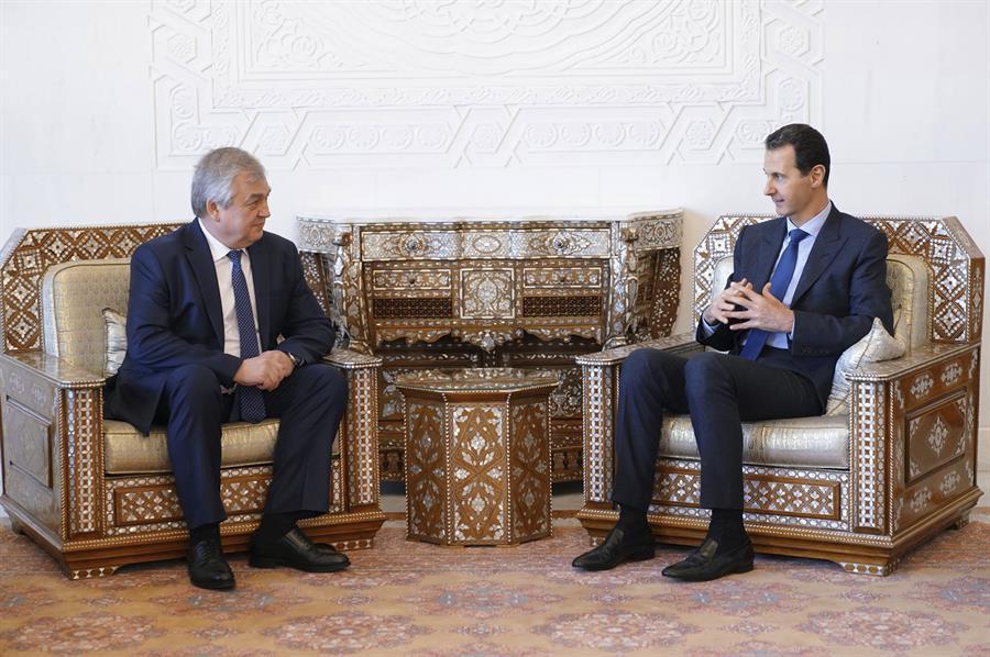 Russian envoys meet Syrias Assad
