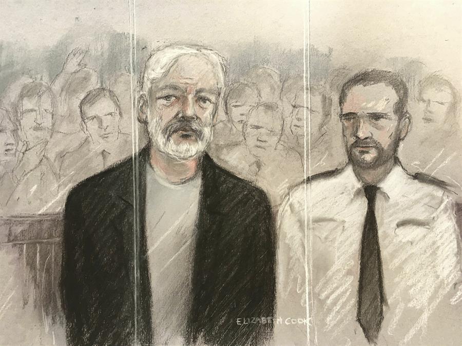 Julian Assange sentenced to 50 weeks