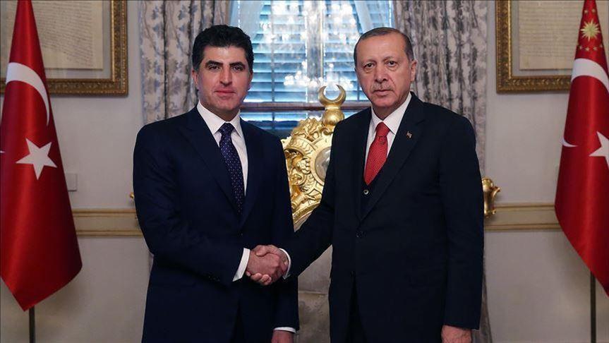 Turkeys president congratulates Barzani