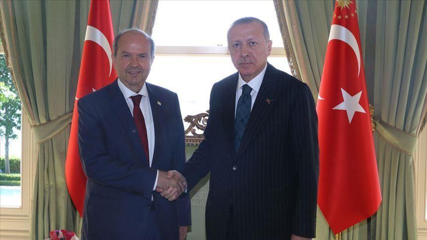 Erdoğan receives Turkish Cypriot premier