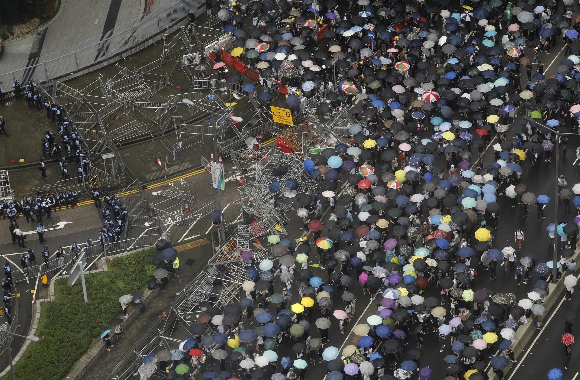 Protests against China extradition bill paralyse Hong Kong