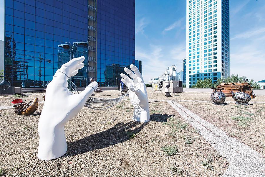 Terrace exhibition at Elgiz Museum