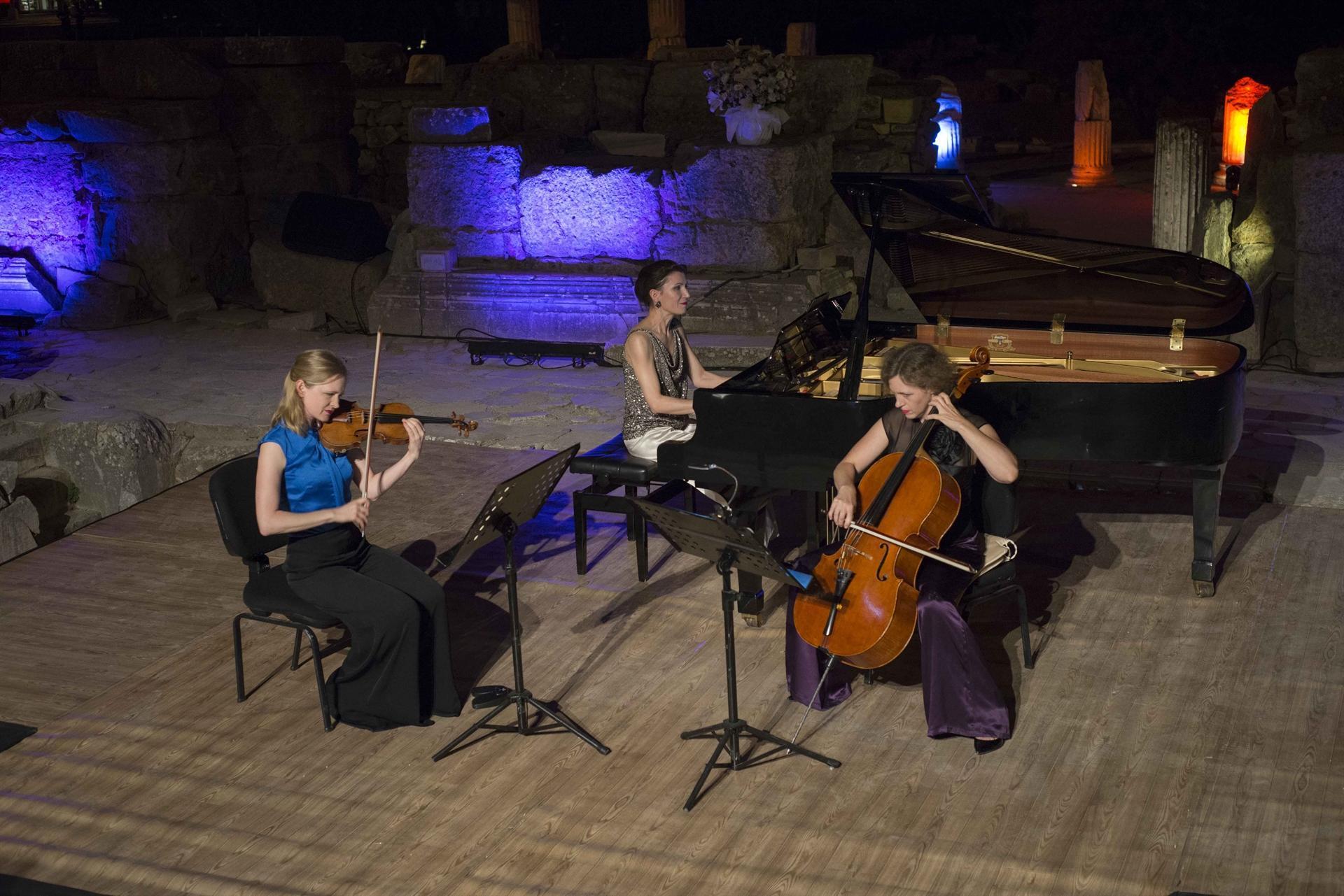 German chamber musicians play in Ephesus