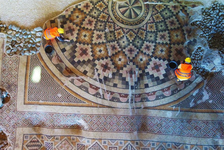 Massive intact mosaic to go on display