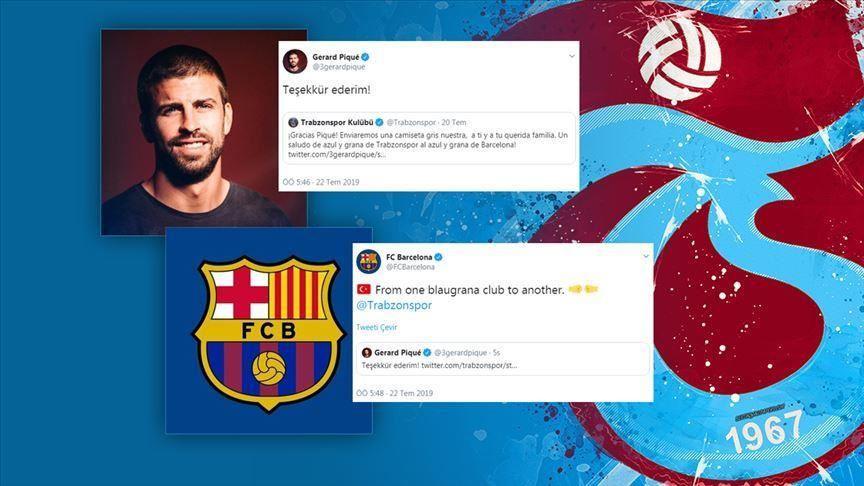 Barcelonas Pique hails Trabzonspor jersey ad