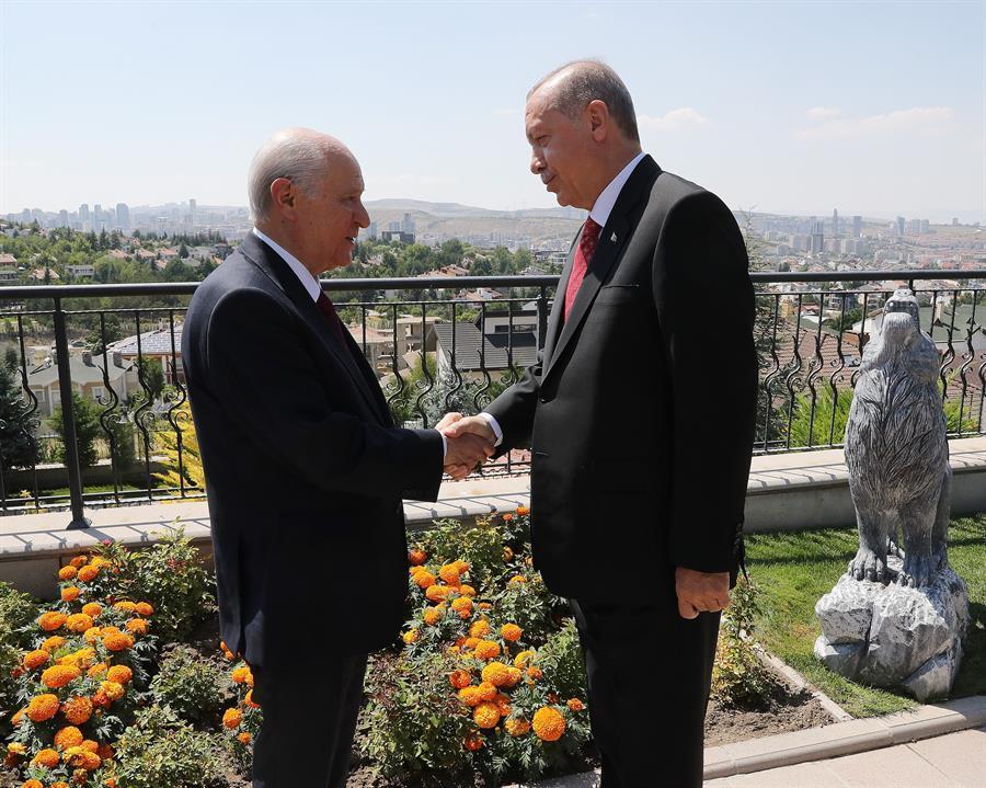 President Erdoğan visits MHP leader