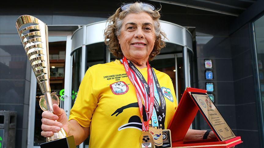 Aged 69, senior swimmer sets example for youth