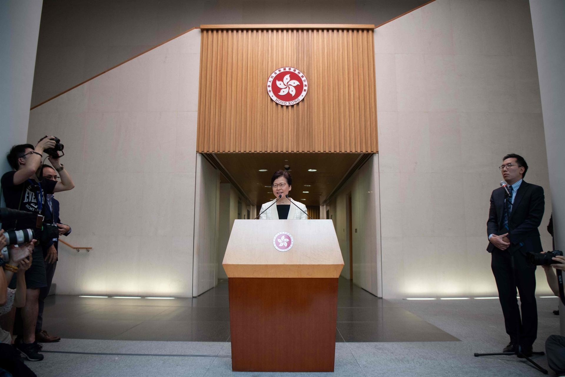 Hong Kong extradition law will be withdrawn: Leader