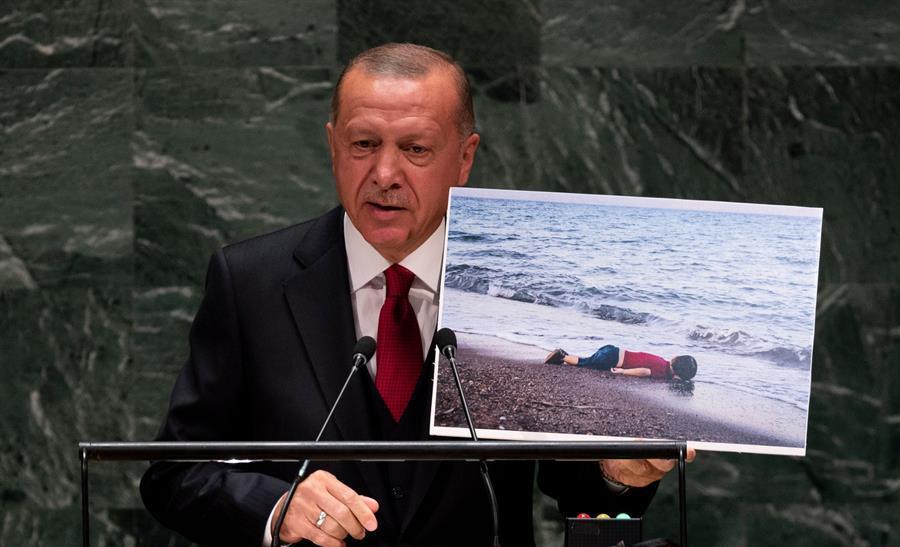 Peace corridor to solve Syria migrant crisis: Erdoğan to UN General Assembly