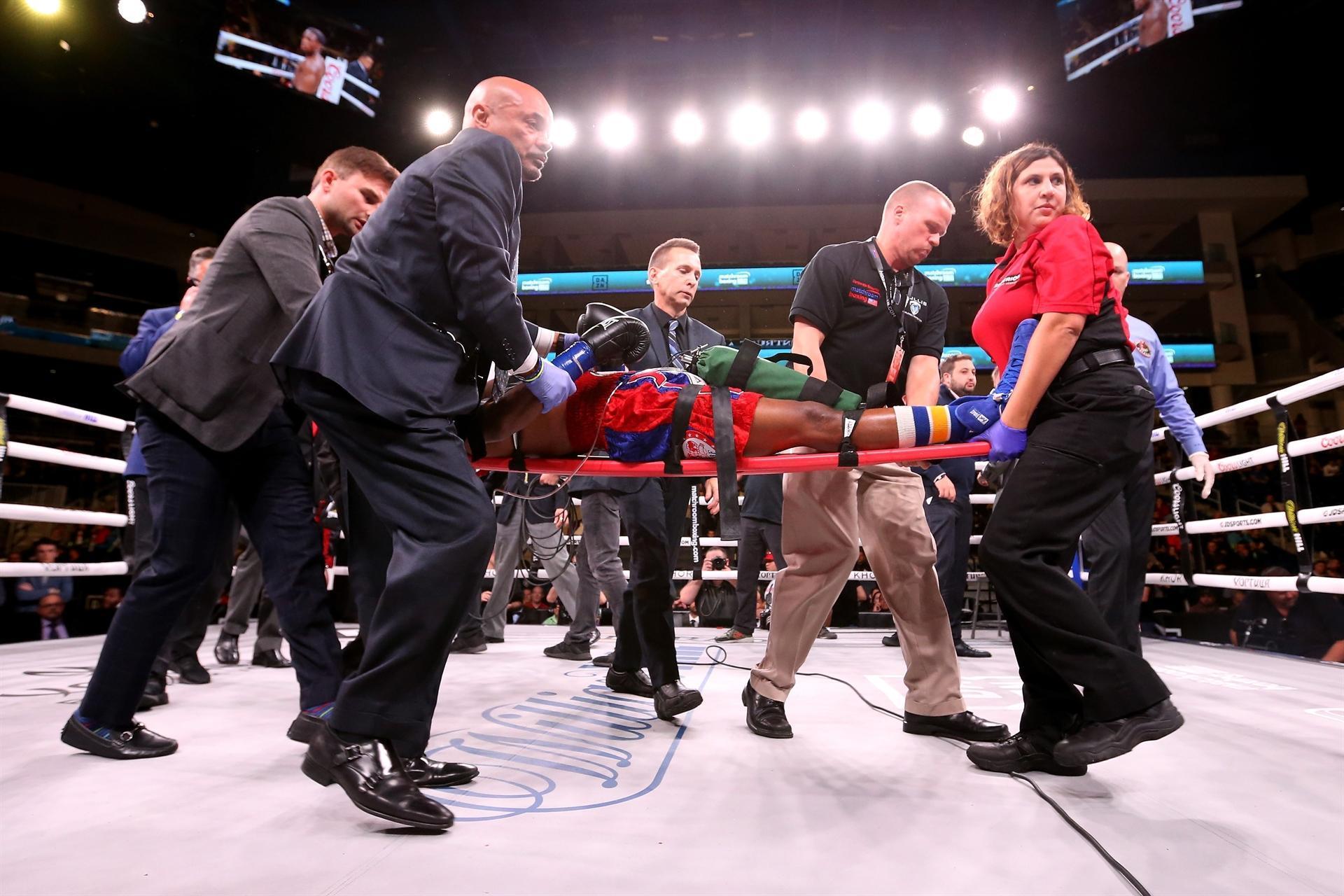 US fighter Day in coma after vicious KO
