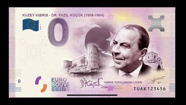 Euro souvenir note to pay tribute to Turkish Cypriot leader