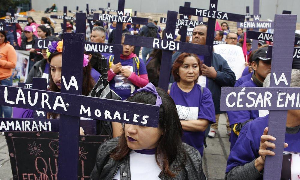 Demonstrators demand halt to killings of women in Mexico