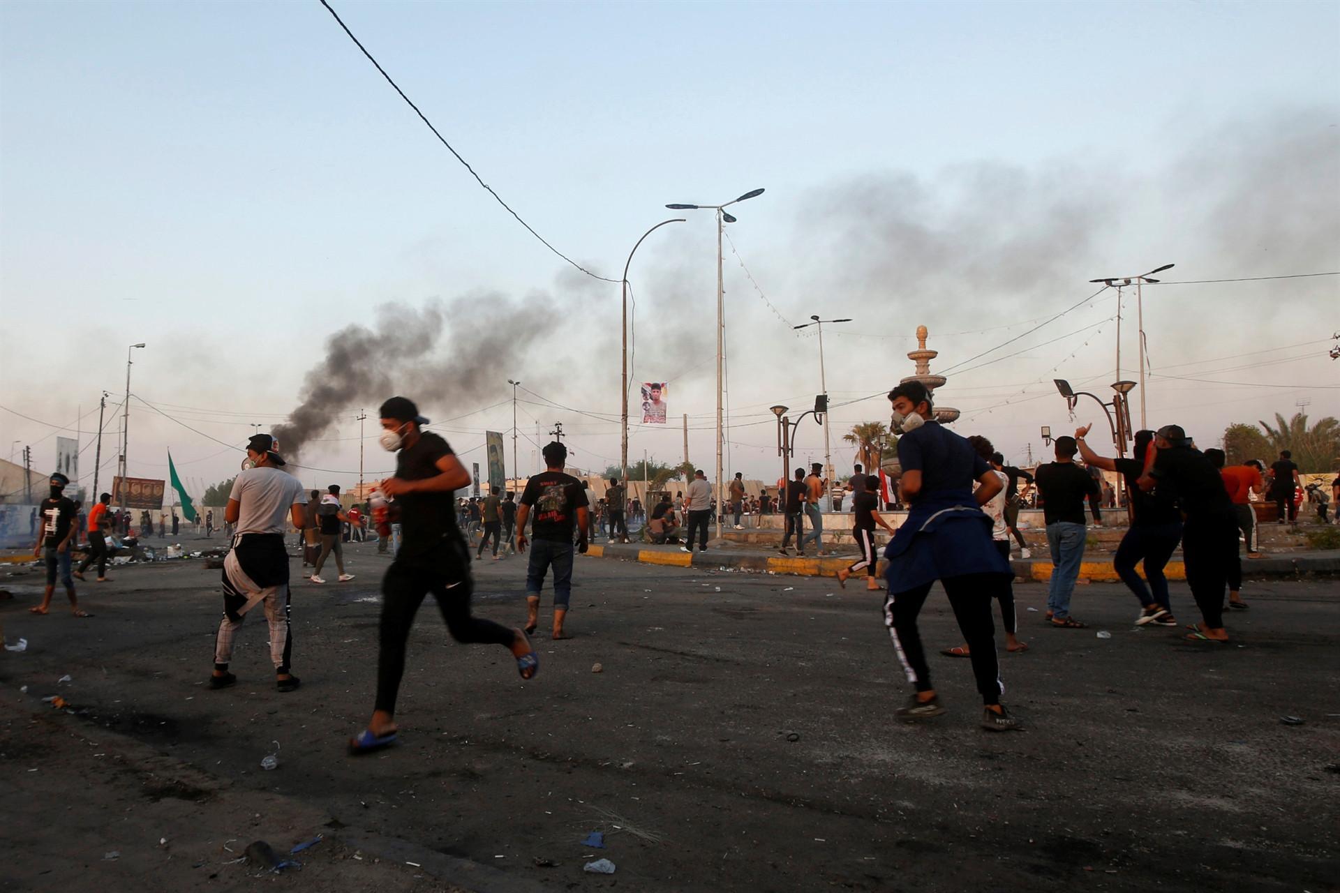 Iraqi PM concedes mistakes made as protesters pushed back in Baghdad