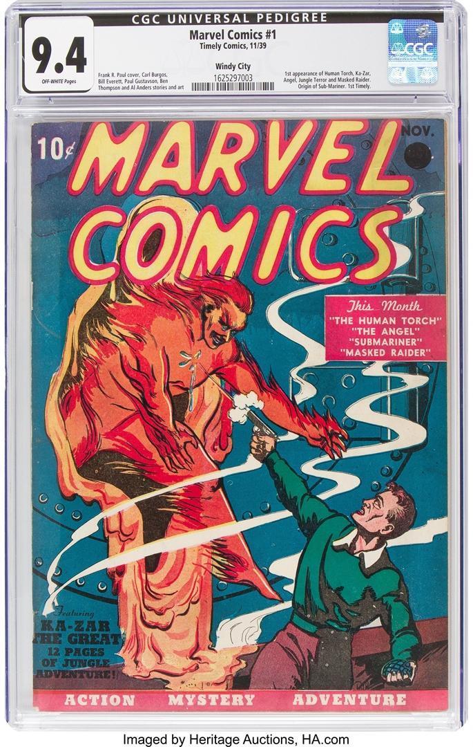 From 10 cents to $1.3 million, first Marvel comic sets auction record