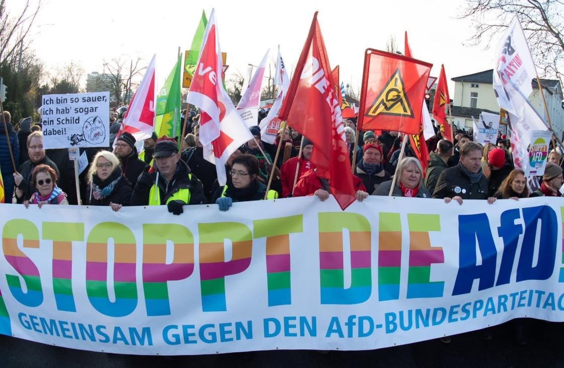Thousands protest against far-right party in Germany