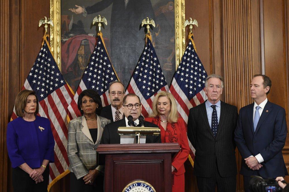 Democrats’ impeachment charges say Trump ‘betrayed’ US