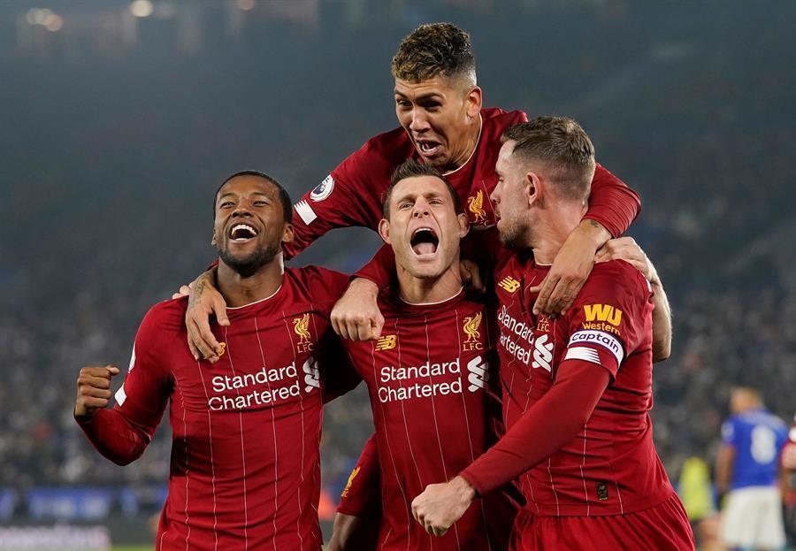 Liverpool hammer Leicester City to sit firmly at top