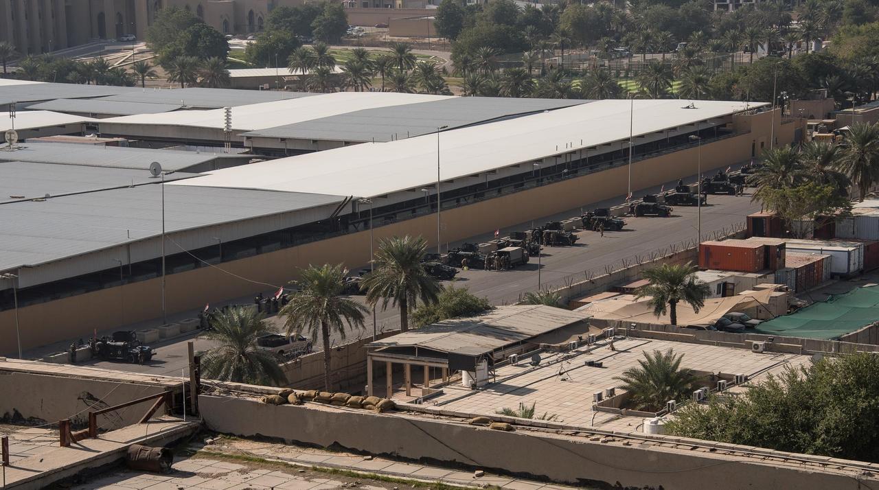 At least two rockets hit near US embassy in Baghdad