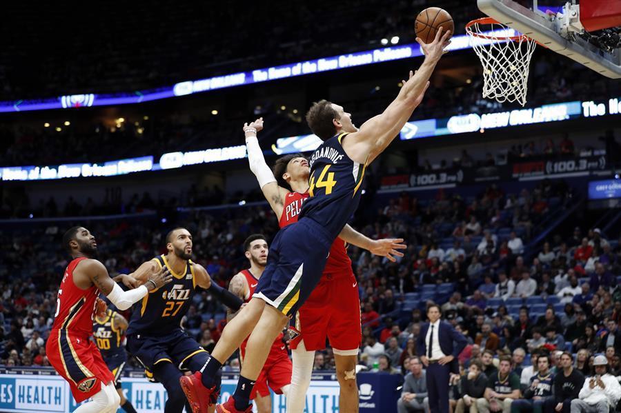 Bogdanovic, Jazz outlast Pelicans late: 128-126