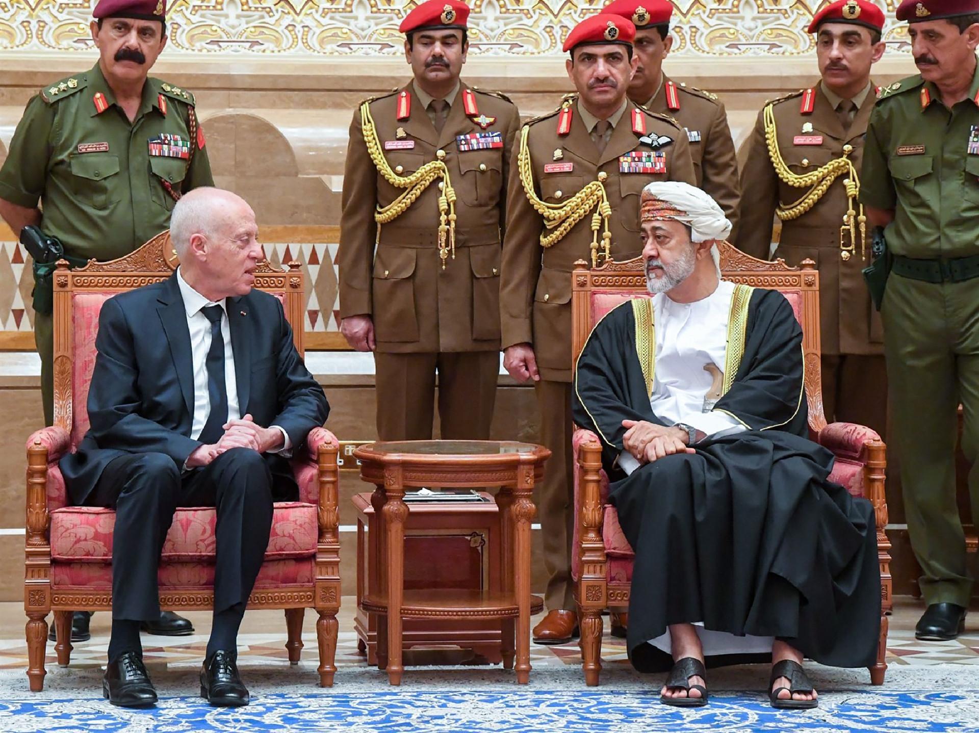 World leaders travel to Oman to meet its newly named sultan