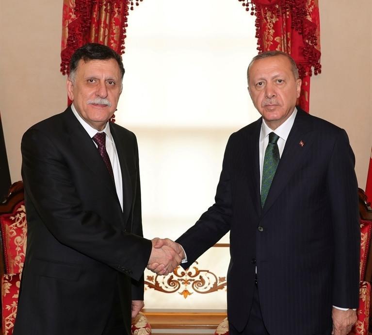 Erdoğan receives Libyas al-Sarraj as ceasefire prevails in Libya