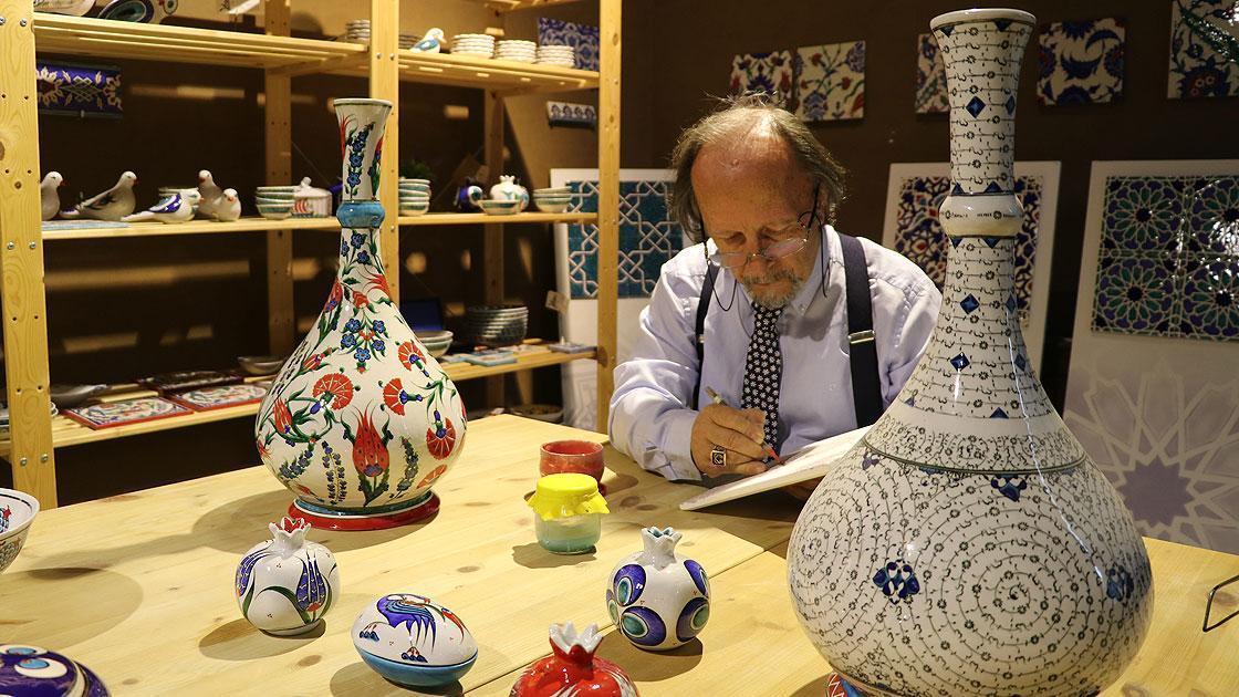 Perfecting delicate art of tiles for four decades