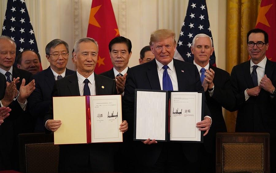 US, China sign initial phase one trade deal