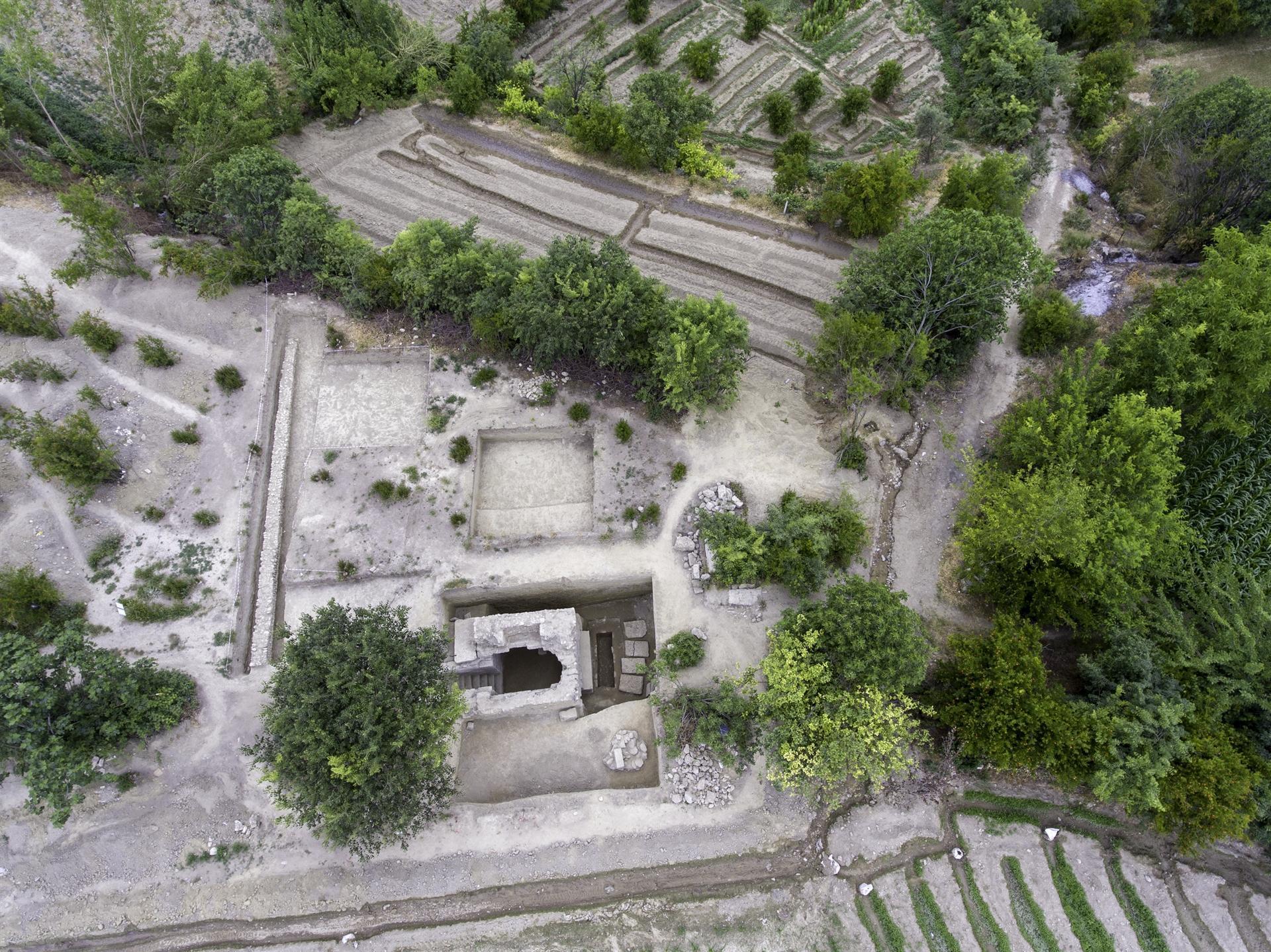 Historical tombs found in stadium field in Denizli