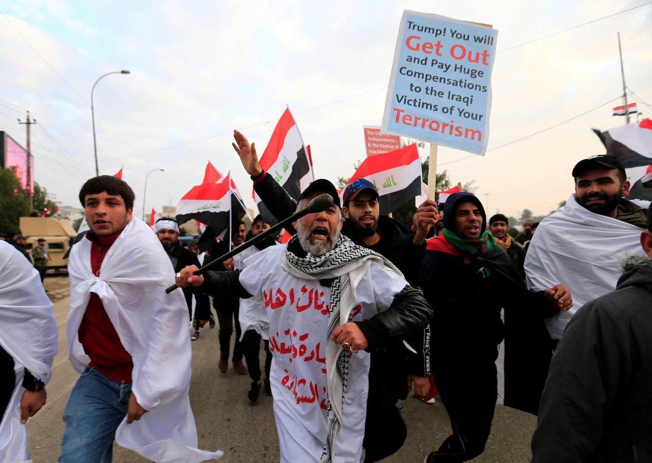 Iraq protesters demand US military pullout