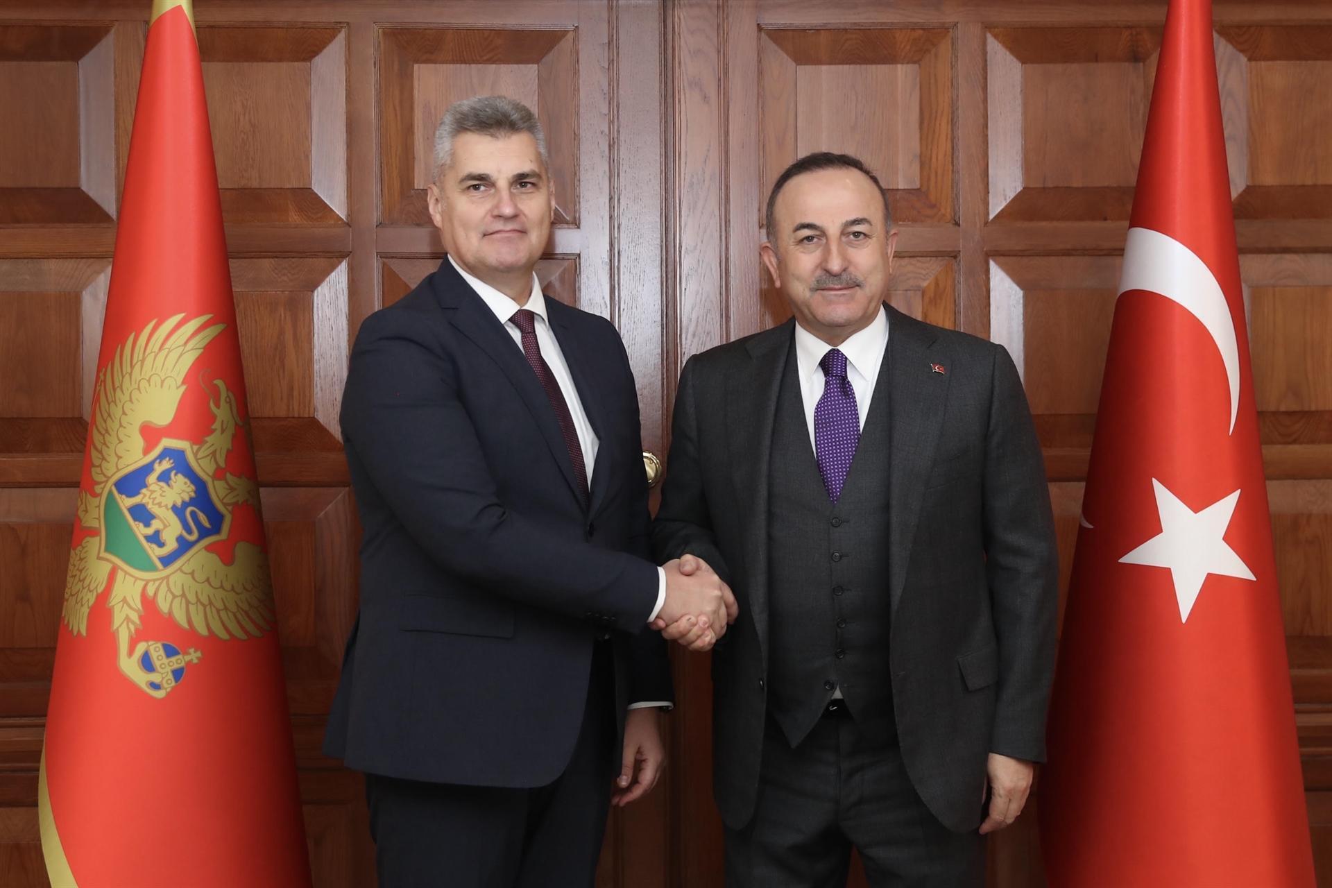 Turkey top diplomat meets Montenegro parliament speaker