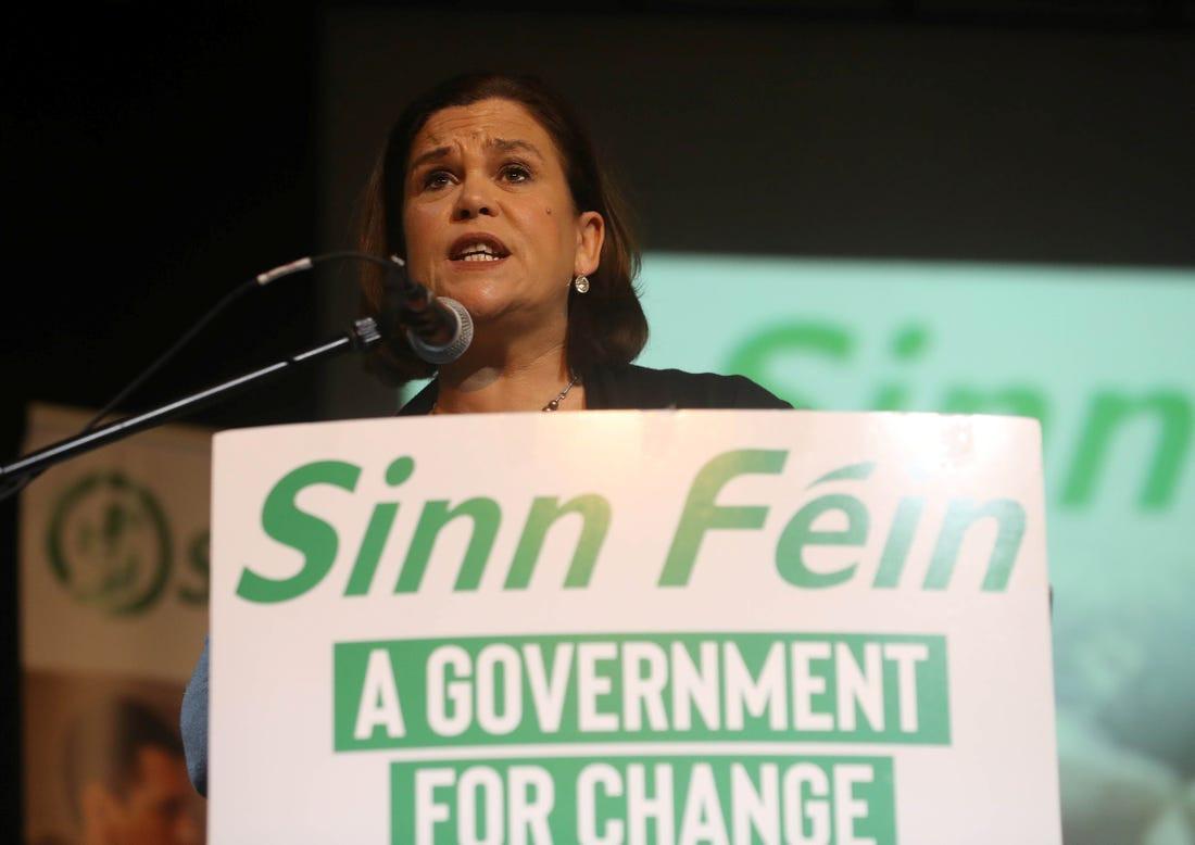 Irelands Sinn Fein demands place in government at Dublin rally