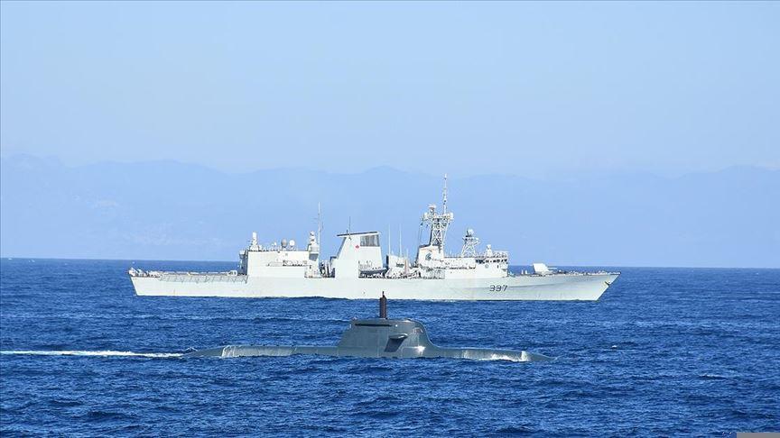 Turkish navys star frigate joins NATO drill