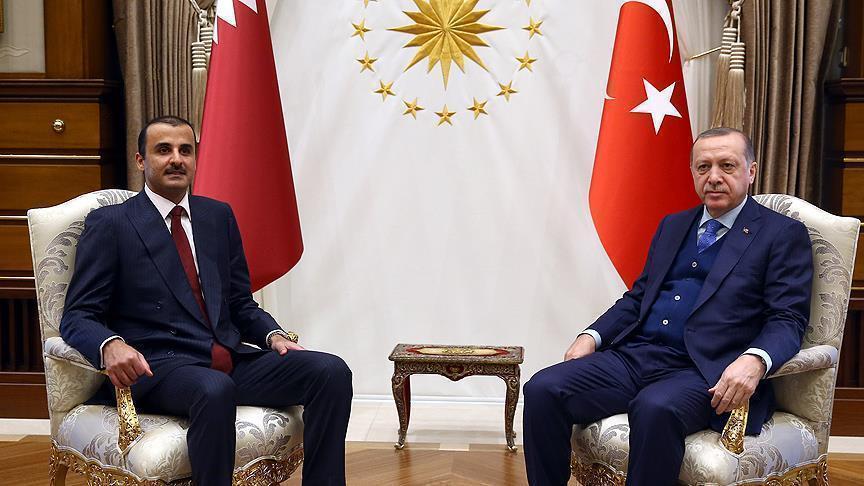 Turkish, Qatari leaders discuss coronavirus