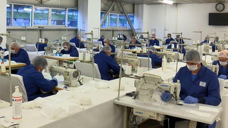 Gendarmerie facility starts mask production