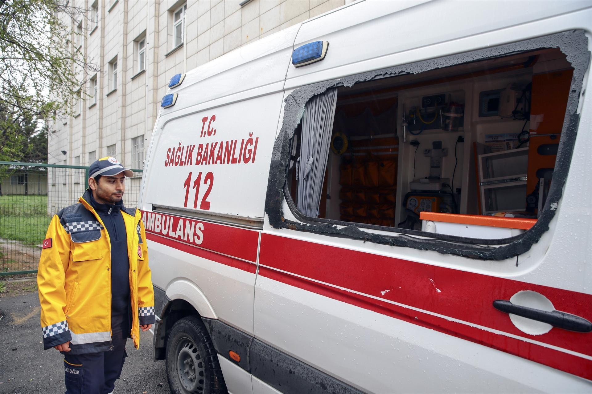 Ambulance attacked over suspected virus case
