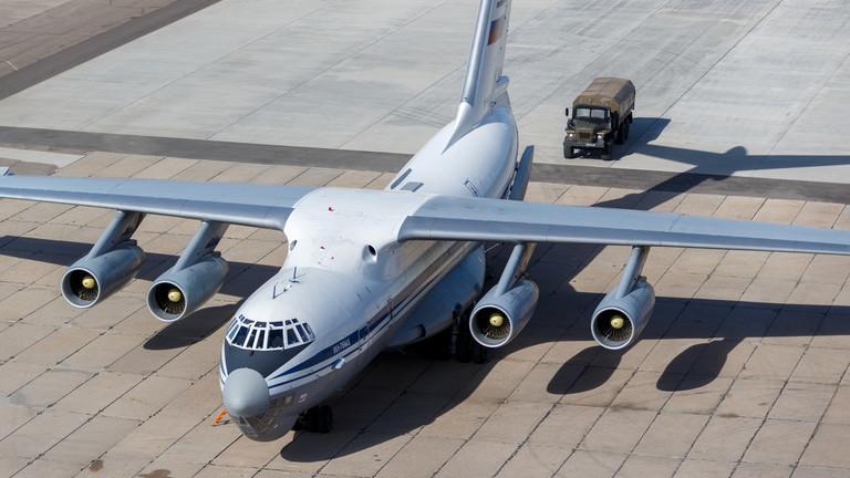 Russian plane sent to US with supplies for virus fight