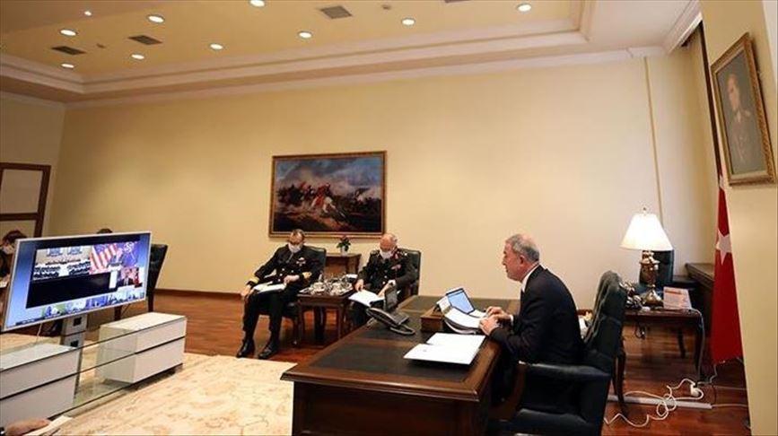 Defense Minister Akar joins NATO meeting on COVID-19